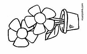 Flowers on EZcards to paint
